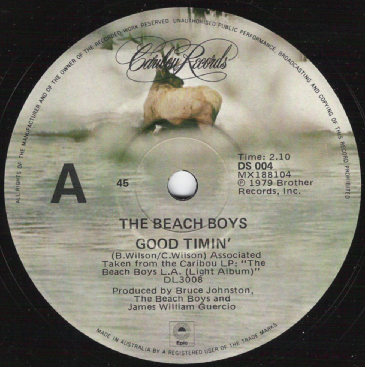 Beach Boys On 45 - Australia - Caribou